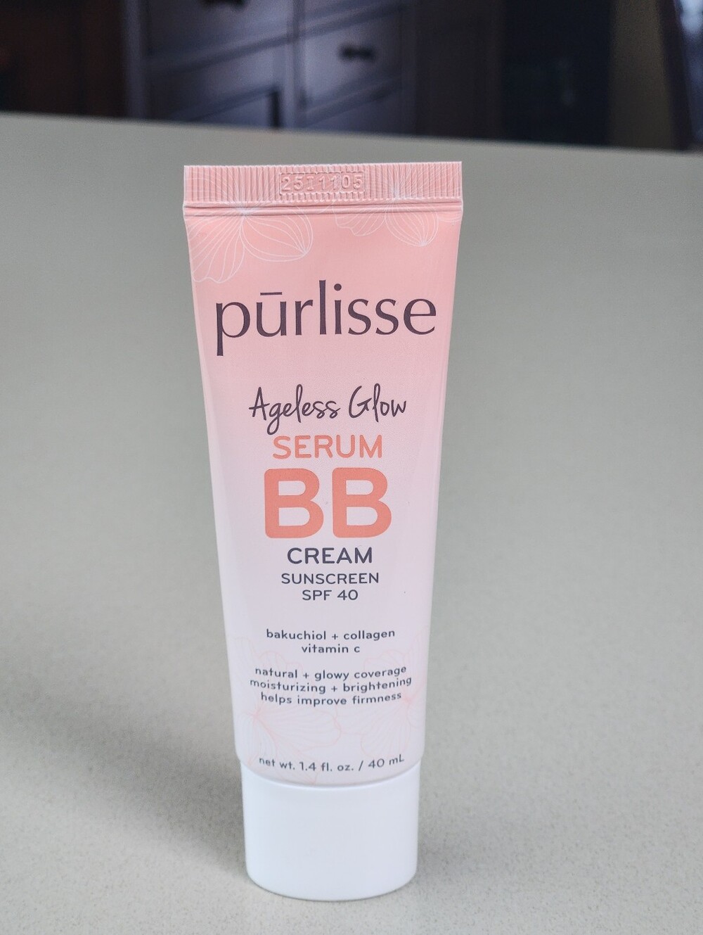 Purlisse Ageless Glow Serum BB Cream SPF 40 ~LIGHT MEDIUM ~FULL SIZE **NEW